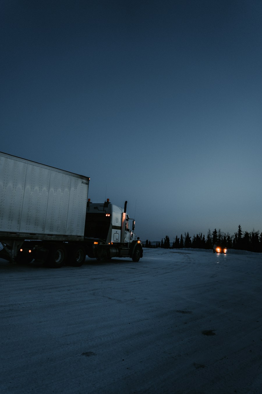 Semi truck on road